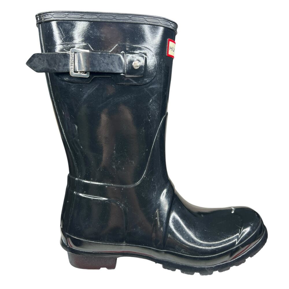 Hunter Women’s Original Glossy Red Short Rain Boot Size US 8